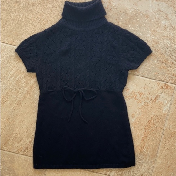 MICHAEL Michael Kors Sweaters - ‘MICHAEL KORS’ Black Short Sleeve Turtleneck